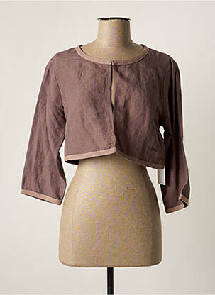 Boléro tissage crêpe gris AGATHE & LOUISE femme
