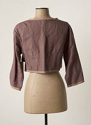Boléro tissage crêpe gris AGATHE & LOUISE femme