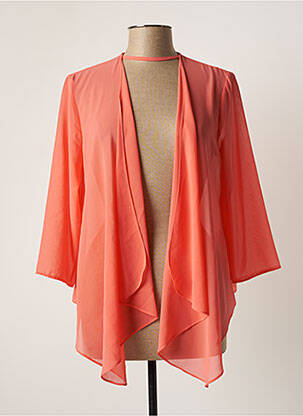 Gilet manches longues manches 3/4 orange TINTA STYLE femme