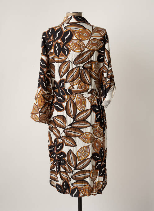 Robe mi-longue marron REVER MILE pour femme