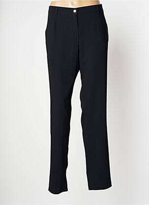 Pantalon slim taille élastique taille normale noir CHRISTINE LAURE femme