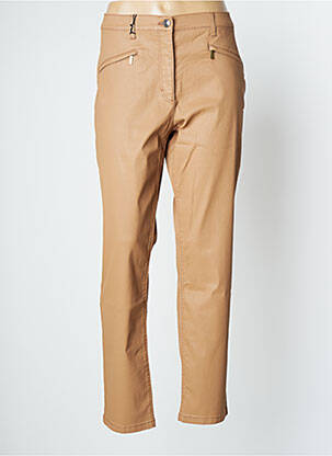 Pantalon slim tissage enduit taille normale beige BETTY BARCLAY femme