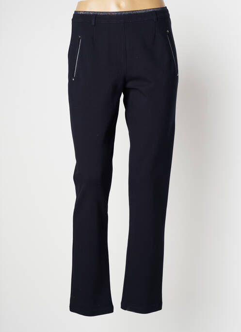 Pantalon slim bleu CHRISTINE LAURE pour femme