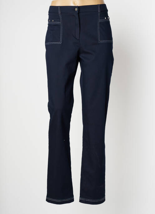 Pantalon slim bleu CHRISTINE LAURE pour femme