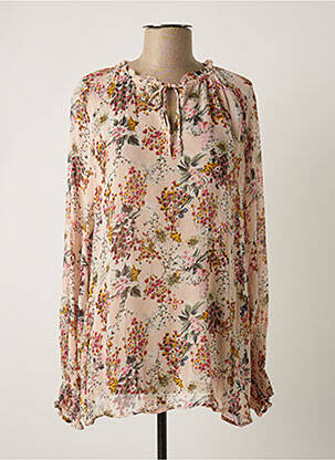Blouse imprimé fleurs manches longues rose JENSEN femme