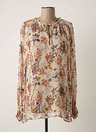 Blouse imprimé fleurs manches longues rose JENSEN femme