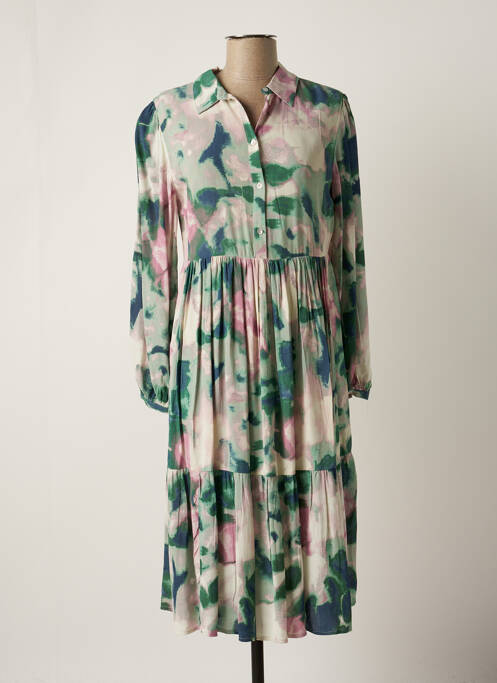 Robe mi-longue vert JENSEN pour femme