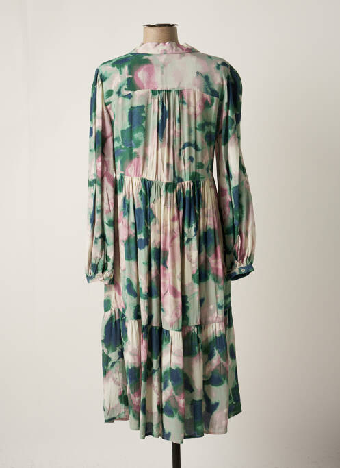 Robe mi-longue vert JENSEN pour femme