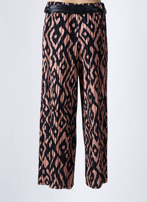 Pantalon large coupe fluide taille normale noir ITALIAN STYLE femme