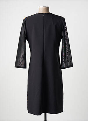 Robe mi-longue manches 3/4 manches 3/4 noir RINASCIMENTO femme