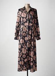 Robe longue manches longues manches longues noir GAUDI femme
