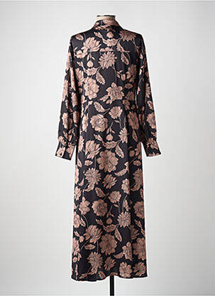 Robe longue manches longues manches longues noir GAUDI femme
