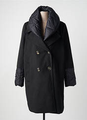 Manteau long noir RINASCIMENTO pour femme seconde vue