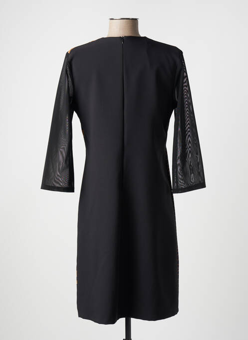 Robe mi-longue manches 3/4 manches 3/4 noir RINASCIMENTO femme