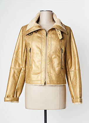 Blouson col col montant jaune PEPE JEANS femme