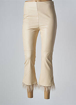 Pantalon 7/8 beige RINASCIMENTO femme