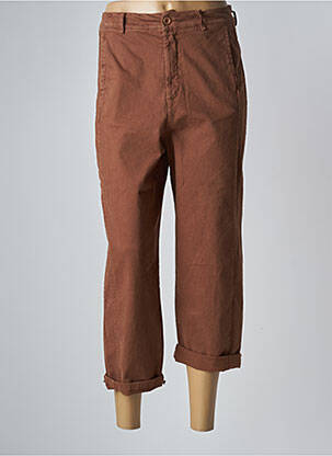 Pantalon 7/8 marron ANNA femme