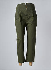 Pantalon 7/8 vert OPULLENCE pour femme seconde vue