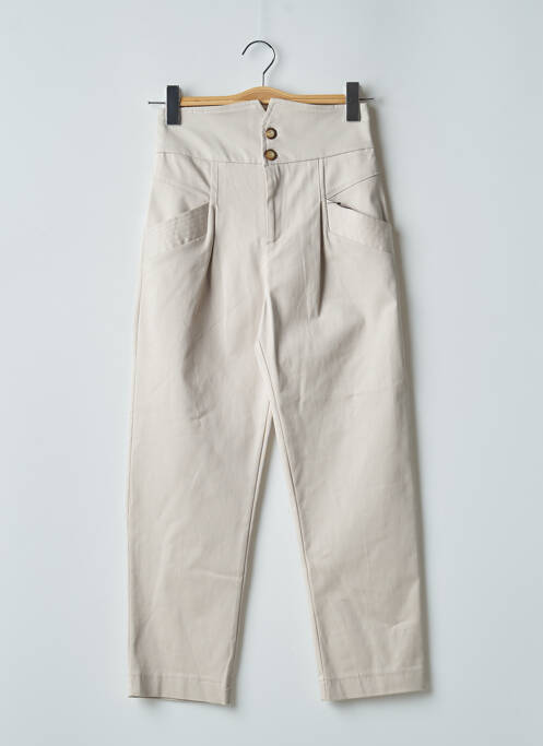 Pantalon 7/8 beige OPULLENCE pour femme