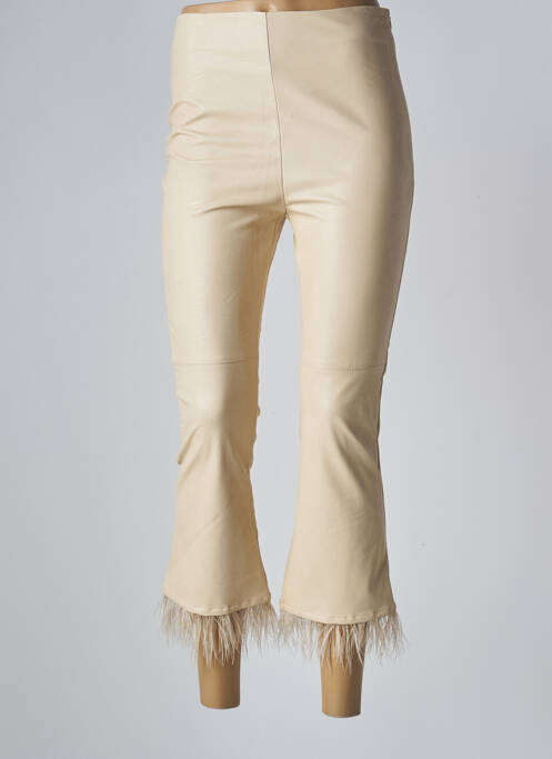 Pantalon 7/8 beige RINASCIMENTO pour femme