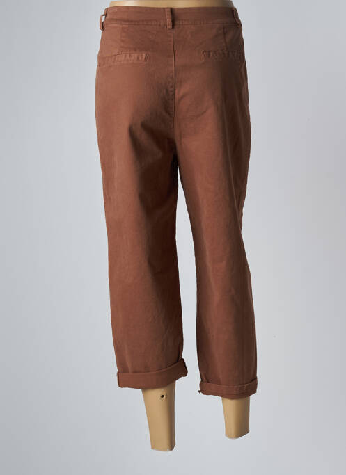 Pantalon 7/8 marron ANNA femme