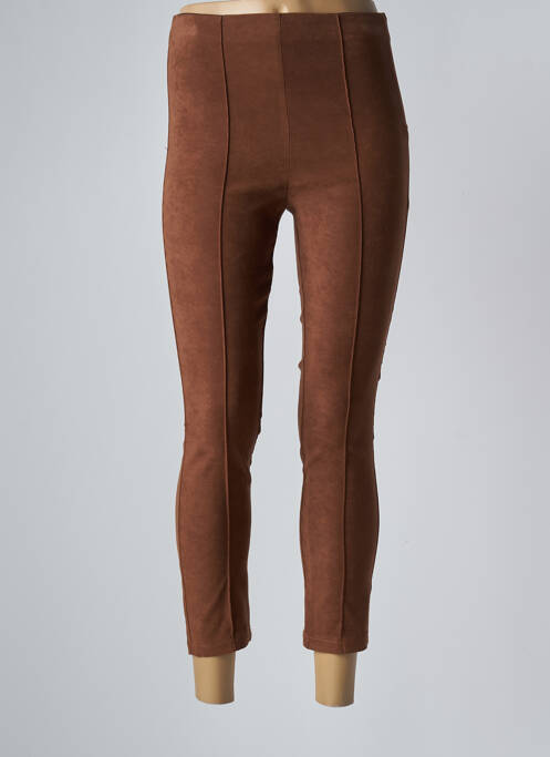 Pantalon 7/8 marron RINASCIMENTO pour femme