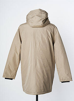 Doudoune manches longues a capuche beige SELECTED homme