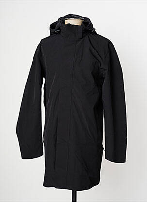 Coupe-vent poches a capuche noir SELECTED homme