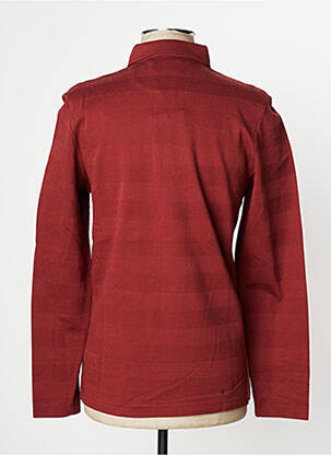 Polo manches longues manches longues marron FARAH homme