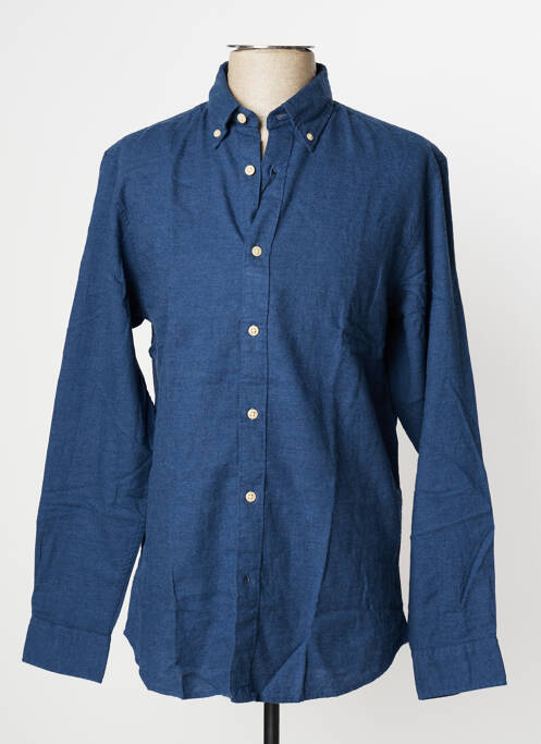 Chemise manches longues bleu SELECTED pour homme