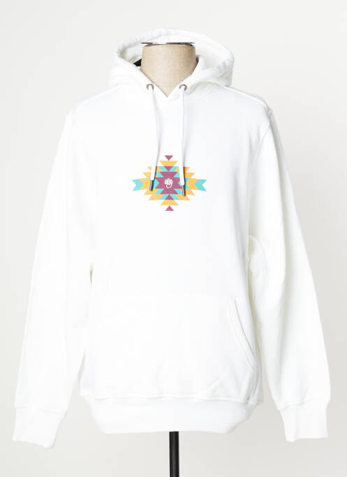 Sweat-shirt à capuche blanc WRUNG pour homme