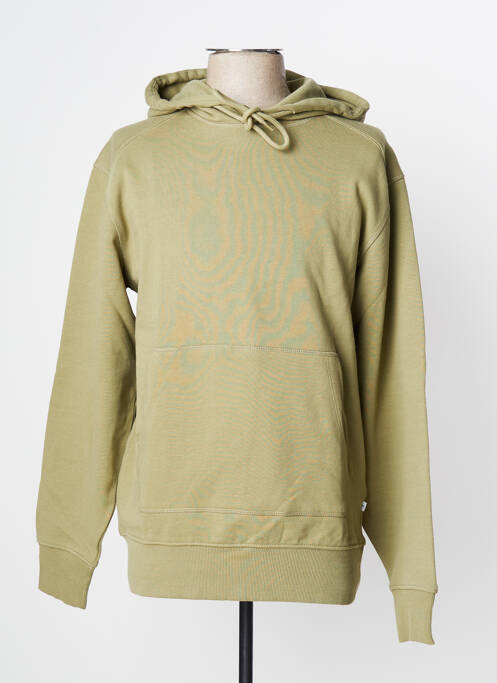 Sweat-shirt à capuche vert SELECTED pour homme