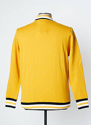 Sweat-shirt broderie manches longues jaune WRUNG homme