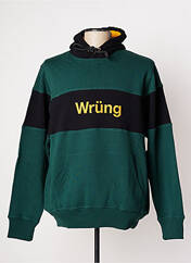 Sweat-shirt à capuche vert WRUNG pour homme seconde vue