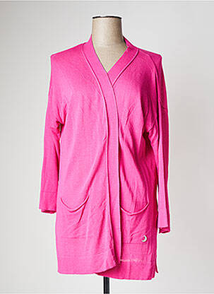 Gilet manches longues stretch rose SEE THE MOON femme