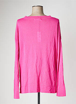 Pull coupe droite manches longues rose SEE THE MOON femme