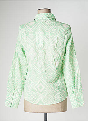 Chemisier coupe cintrée manches longues vert TRAMONTANA femme