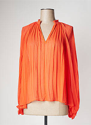 Blouse manches longues manches longues orange LOLA CASADEMUNT femme