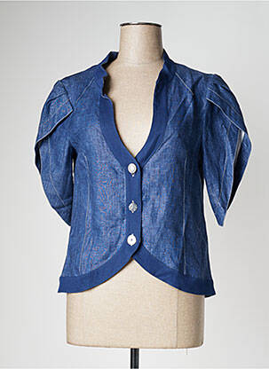 Veste casual coupe cintrée bleu ELISA CAVALETTI femme