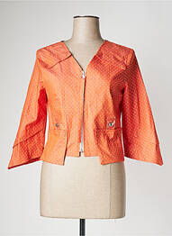 Veste casual poches orange LO! LES FILLES femme