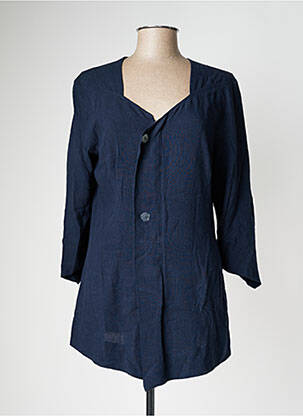 Veste casual coupe droite bleu LO! LES FILLES femme