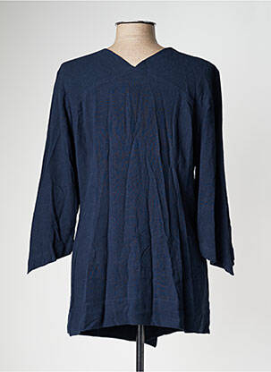 Veste casual coupe droite bleu LO! LES FILLES femme