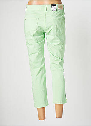Pantacourt stretch taille normale vert ZERRES femme