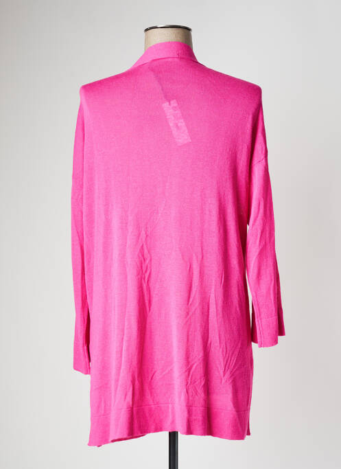 Gilet manches longues rose SEE THE MOON pour femme