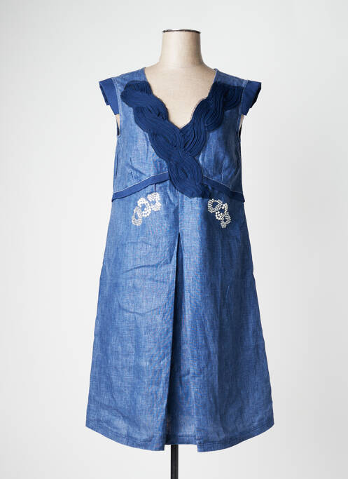 Robe mi-longue bleu ELISA CAVALETTI pour femme