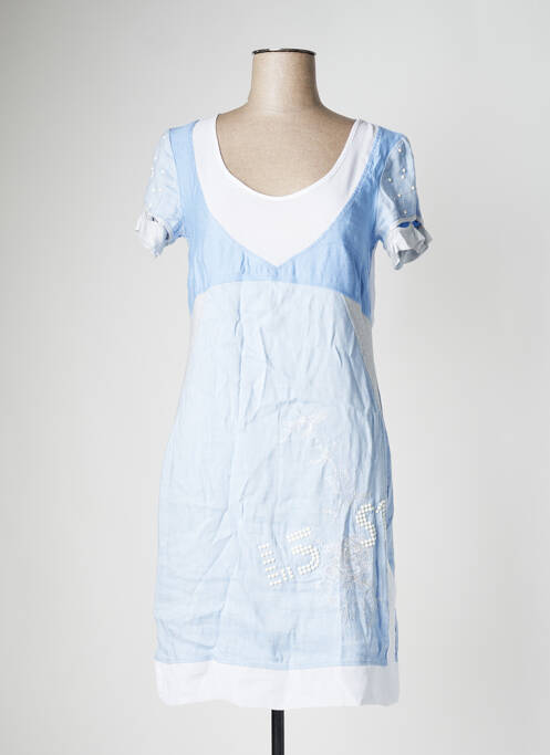 Robe mi-longue bleu ELISA CAVALETTI pour femme