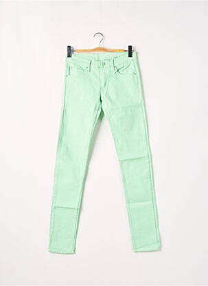 Pantalon slim taille basse taille basse vert CHEAP MONDAY femme