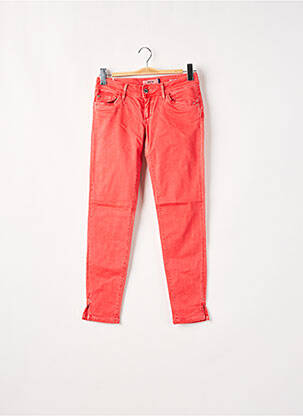 Pantalon slim taille basse taille basse rouge SALSA femme
