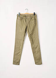 Pantalon slim taille basse taille basse vert LE TEMPS DES CERISES femme