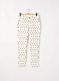 Pantalon slim taille basse taille basse blanc LABDIP femme
